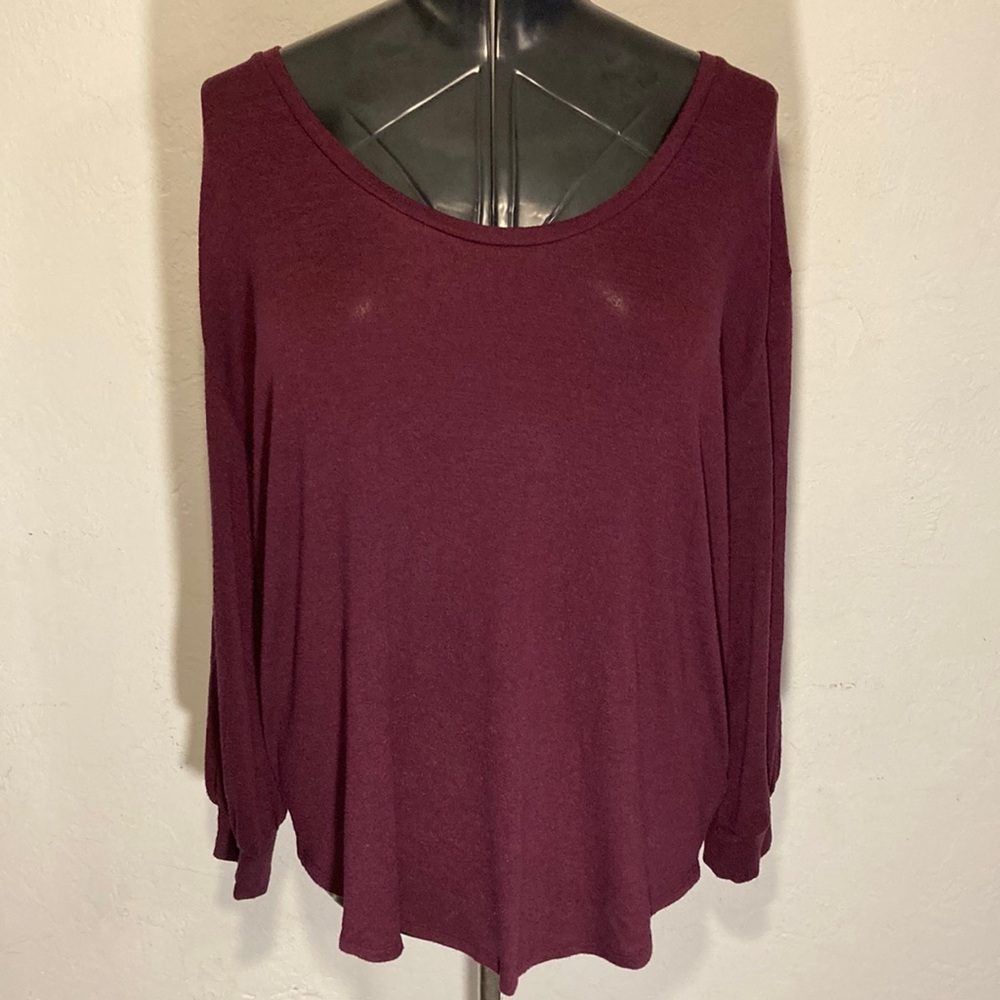 Gap Maternity Secret Plum Large Women’s Long-sleeve Shirt